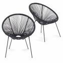 Set di 2 poltrone in filo