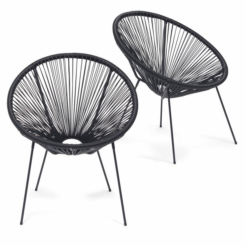 Set di 2 poltrone in filo