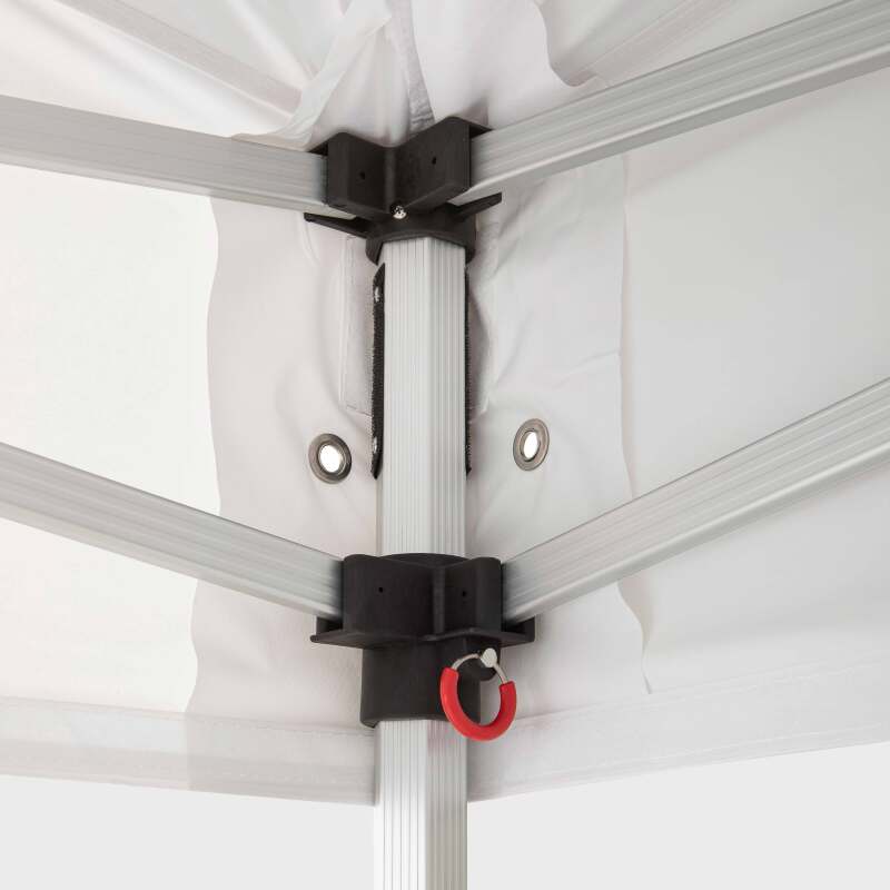 Gazebo pieghevole in alluminio 3x3m 300g/m² 40mm + 4 zavorre