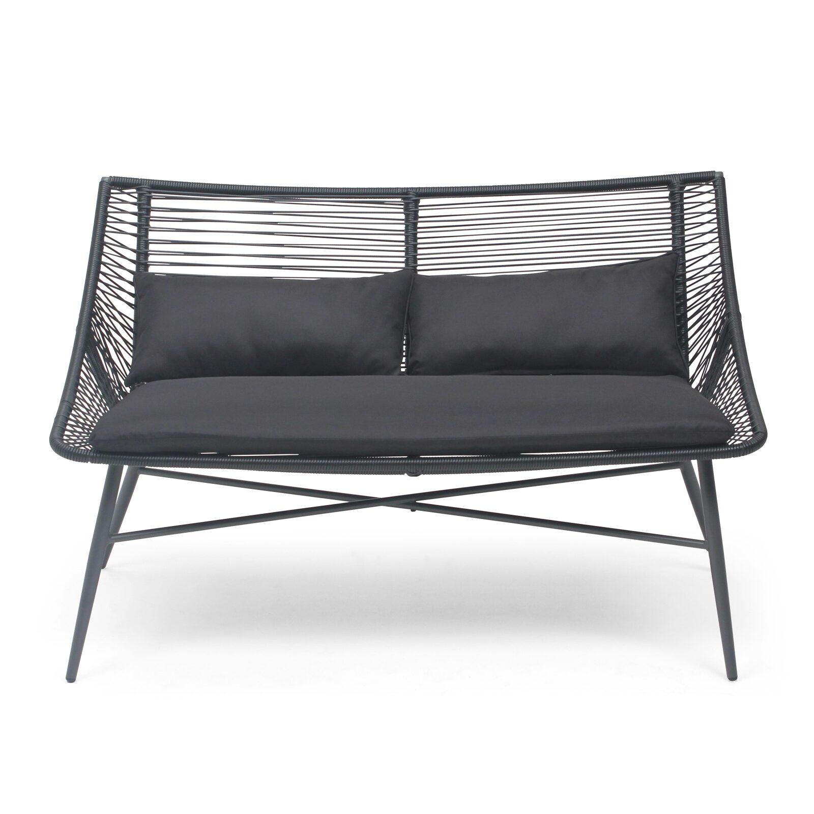 Divano da esterno (130 x 90 x 85 cm) in corde