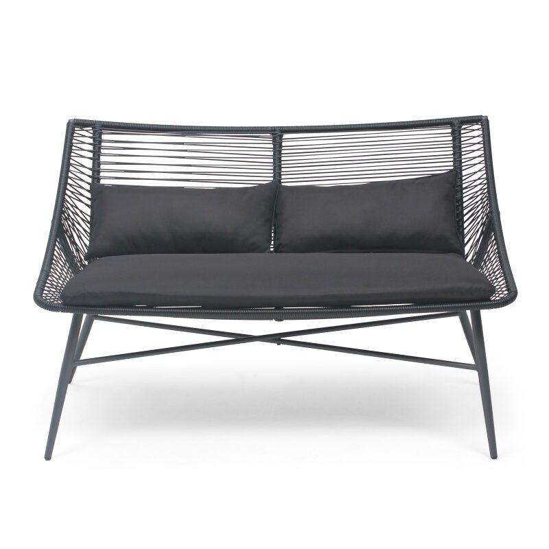 Divano da esterno (130 x 90 x 85 cm) in corde