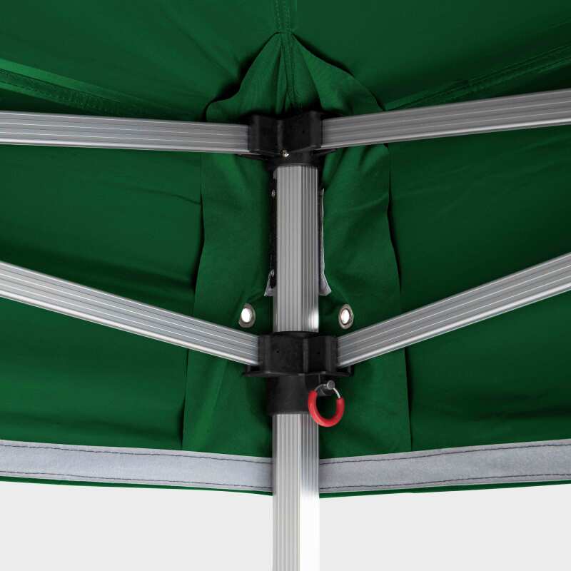 Gazebo pieghevole in alluminio 3x3m 300g/m² 40mm + 4 zavorre