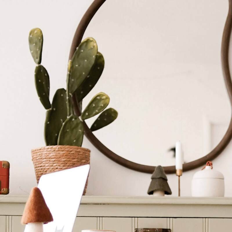 Cactus artificiale in vaso altezza 60 cm