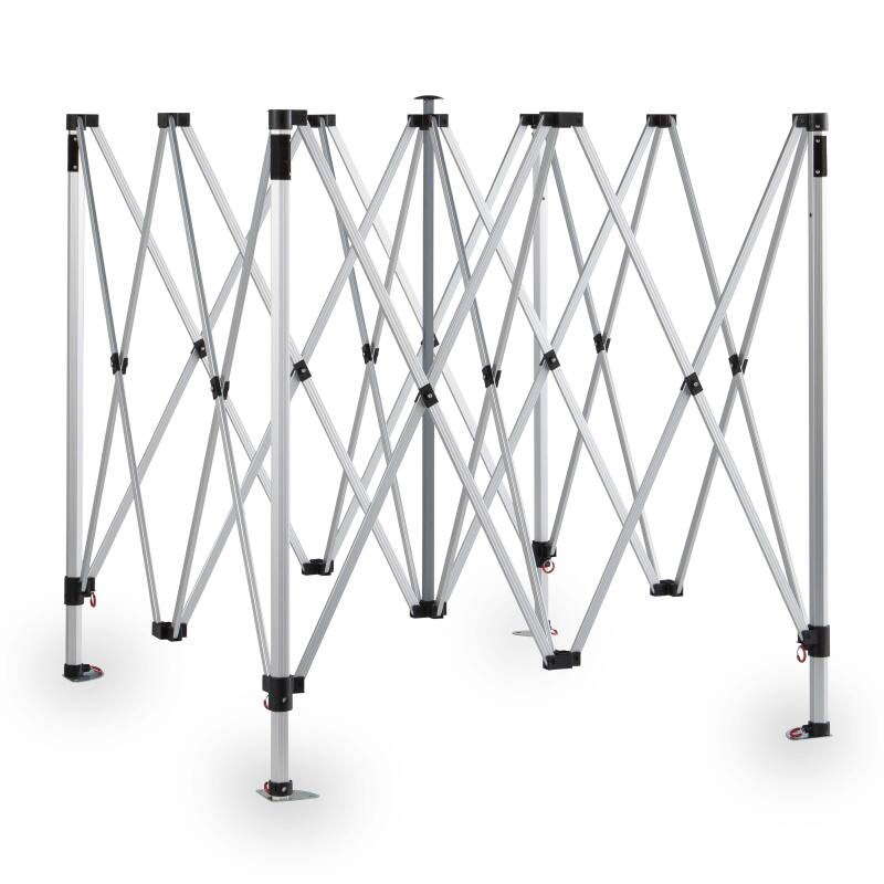 Gazebo pieghevole in alluminio 3x3m 300g/m² 40mm + 4 zavorre