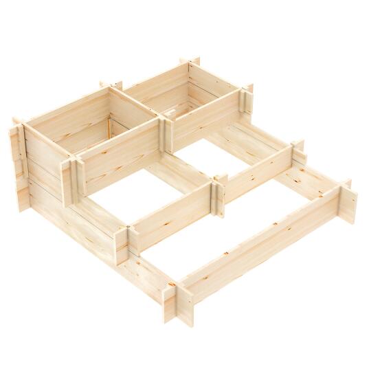 Giardino urbano a 5 scomparti in legno di pino | Oviala