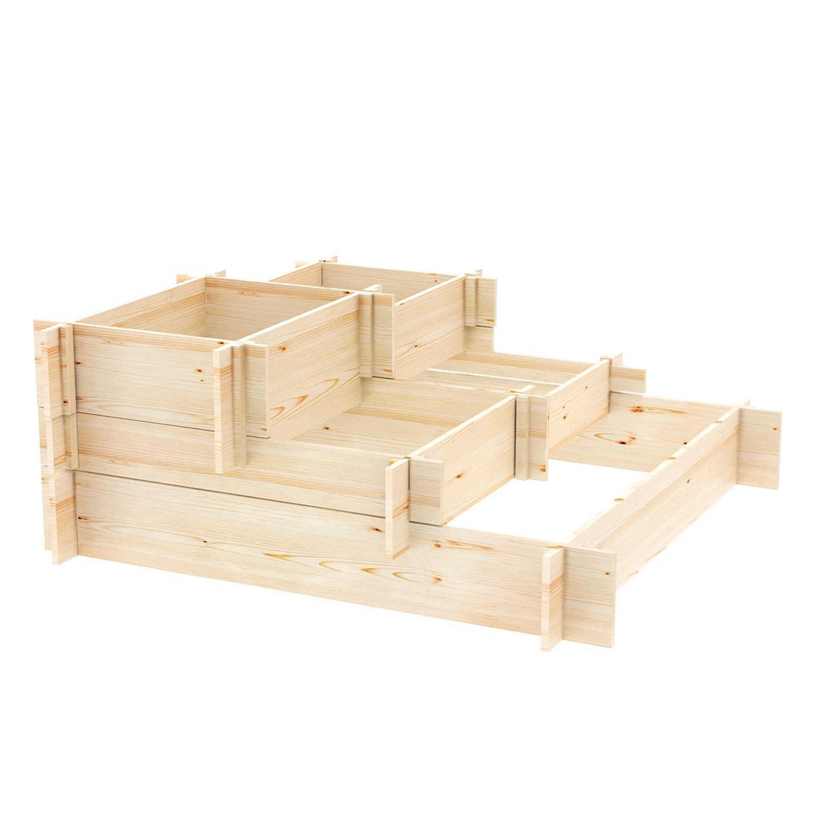 Giardino urbano a 5 scomparti a gradoni 93 x 93 x 36 cm Giardino urbano a 5 scomparti a gradoni 93 x 93 x 36 cm