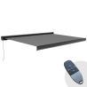 Tenda motorizzata + LED con cassonetto integrato 5 x 3 m