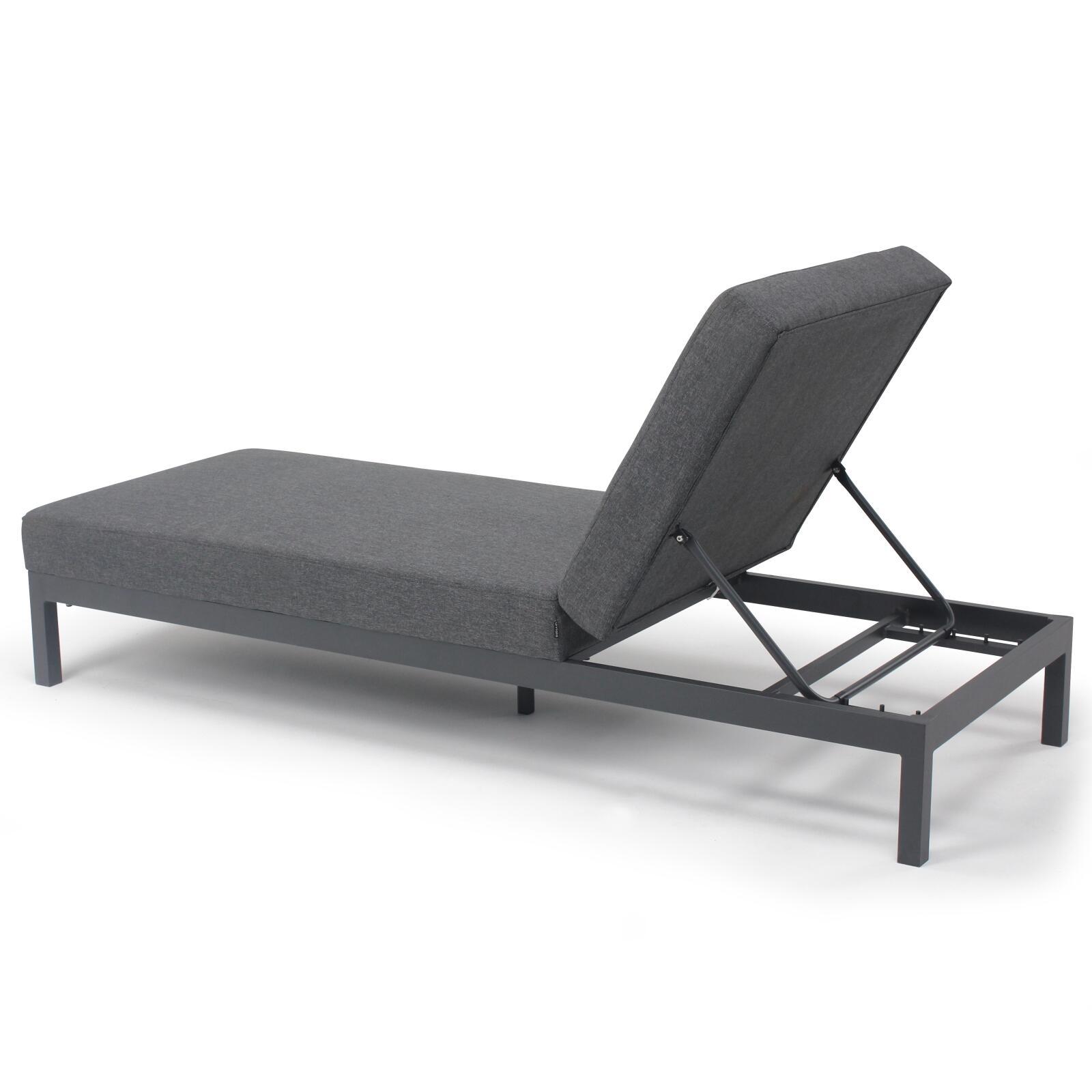 Lettino prendisole con cuscino, reclinabile in 5 posizioni