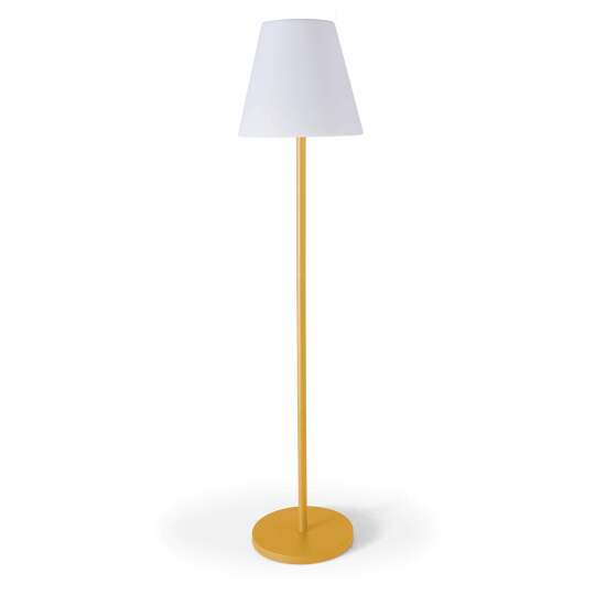 Lampada da terra LED ricaricabile in acciaio 150cm resistente agli urti | Oviala