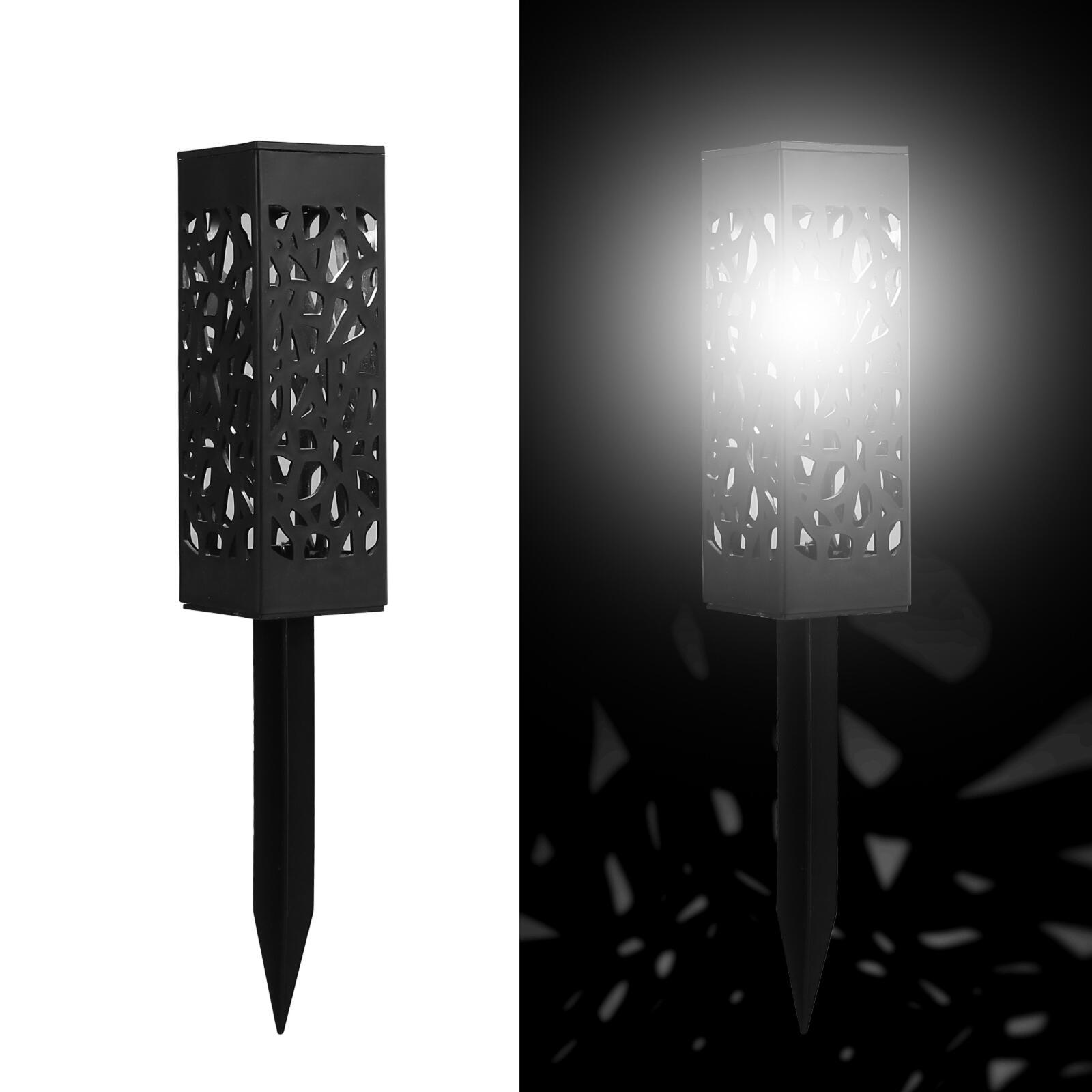 Confezione da 6, 12 o 24 dissuasori solari a LED per piante, design openwork