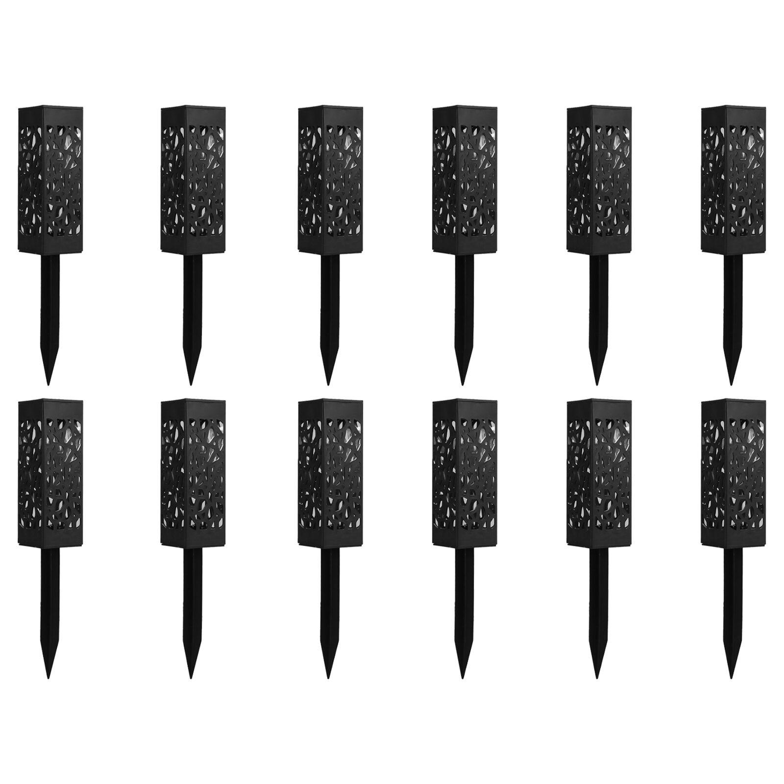 Confezione da 6, 12 o 24 dissuasori solari a LED per piante, design openwork