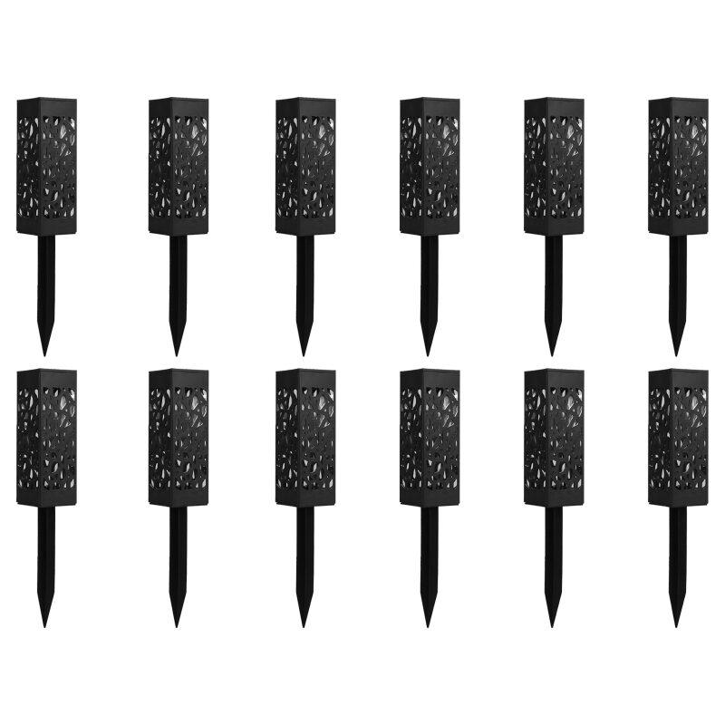 Confezione da 6, 12 o 24 dissuasori solari a LED per piante, design openwork