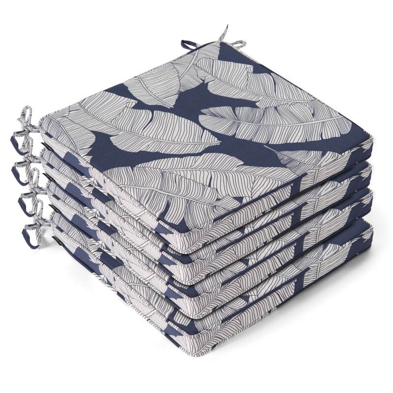 Set di 4 cuscini per sedia da esterno fantasia 40 x 40 cm