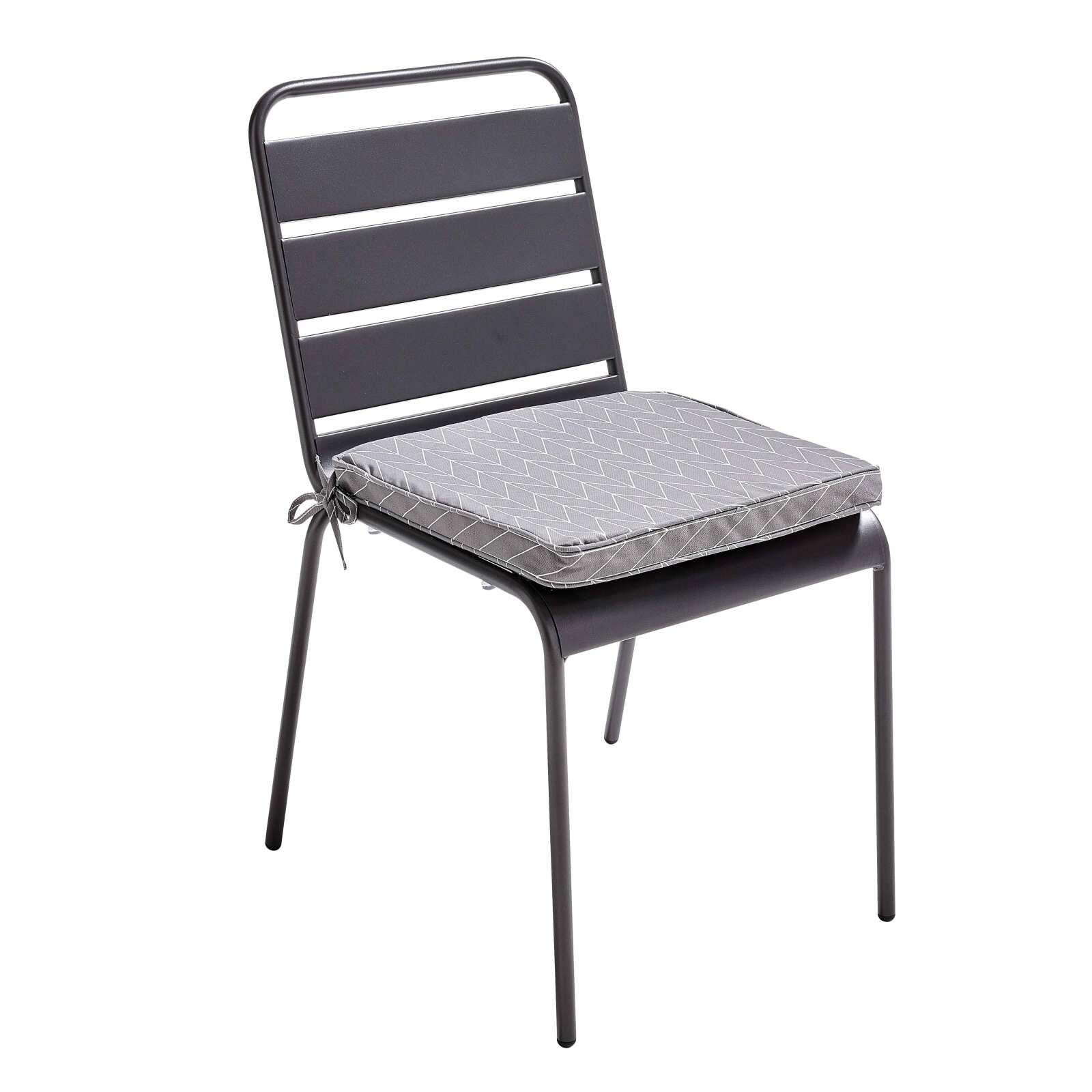 Set di 4 cuscini per sedia da esterno fantasia 40 x 40 cm Set di 4 cuscini per sedia da esterno fantasia 40 x 40 cm