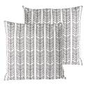 Set di 2 cuscini quadrati da esterno sfoderabili45 x 45 cm