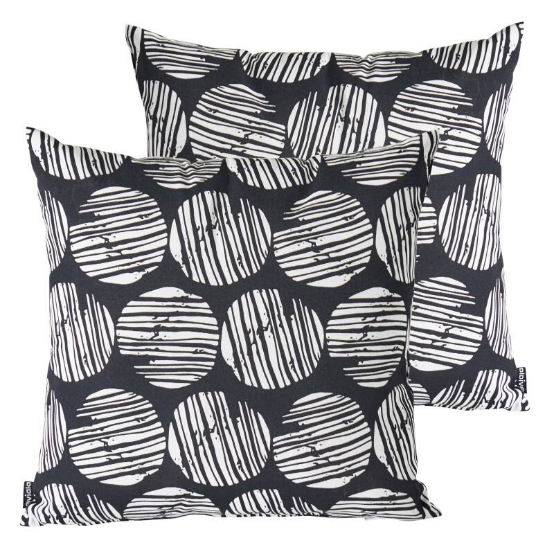 Set di 2 cuscini quadrati da esterno sfoderabili45 x 45 cm