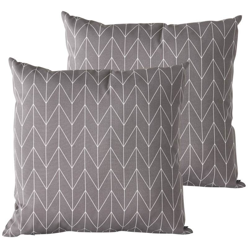 Set di 2 cuscini quadrati da esterno sfoderabili45 x 45 cm