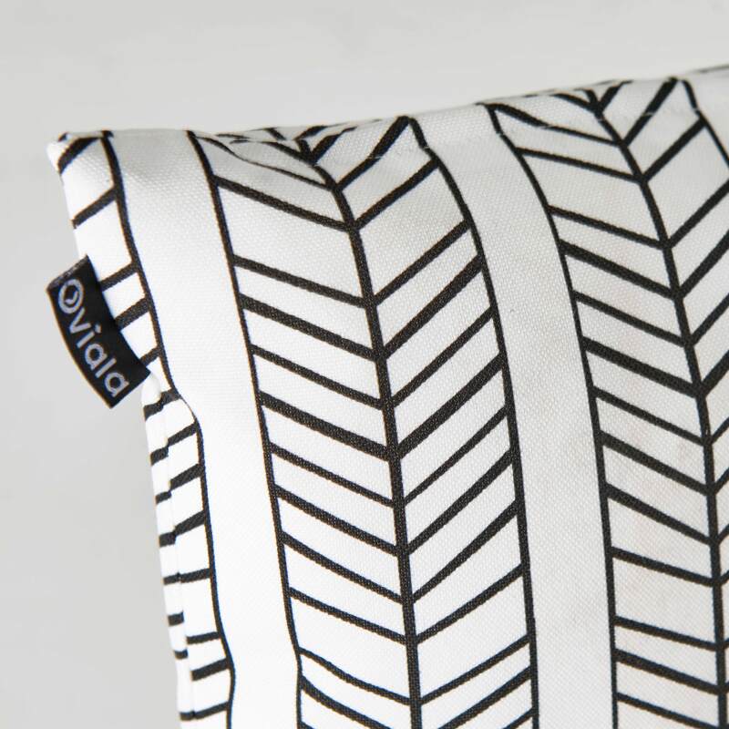 Set di 2 cuscini quadrati da esterno sfoderabili45 x 45 cm