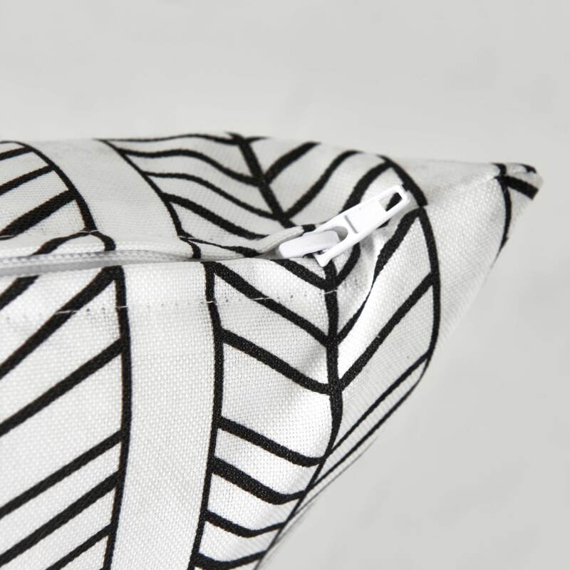 Set di 2 cuscini quadrati da esterno sfoderabili45 x 45 cm