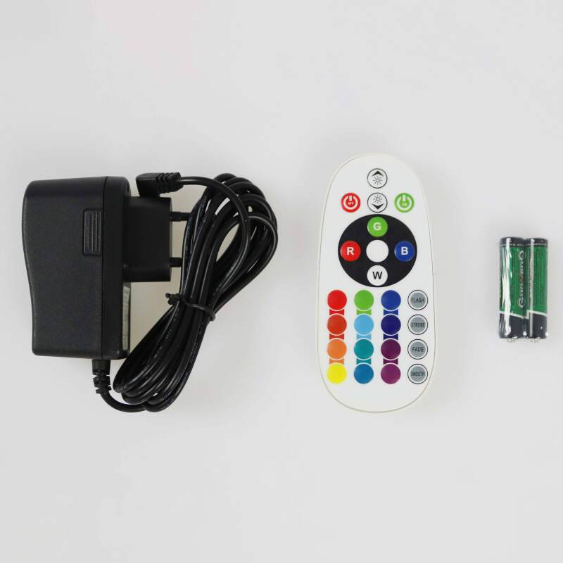 Tavolo luminoso multicolore ⌀58 cm senza fili  