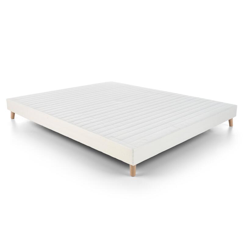 Set letto sommier DORM: rete a doghe + piedini