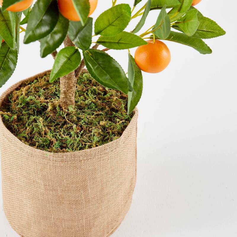 Arancio artificiale in vaso altezza 75 cm