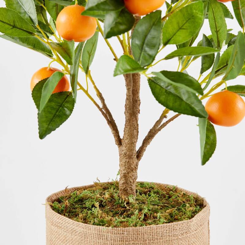 Arancio artificiale in vaso altezza 75 cm