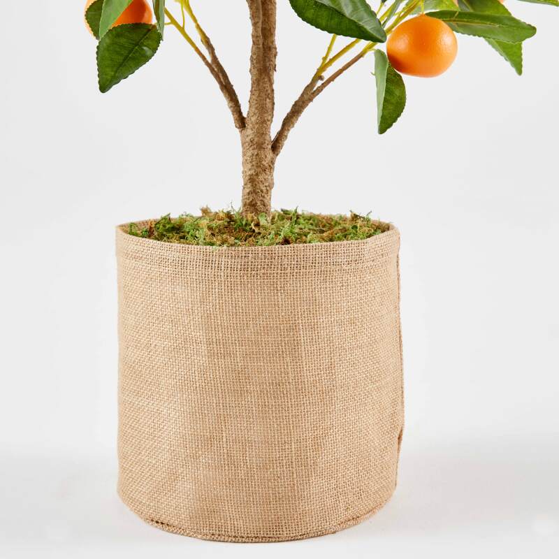 Arancio artificiale in vaso altezza 75 cm