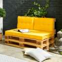 Set divani in pallet + cuscini da giardino