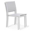 Set di 2 sedie da giardino in alluminio e Textilene