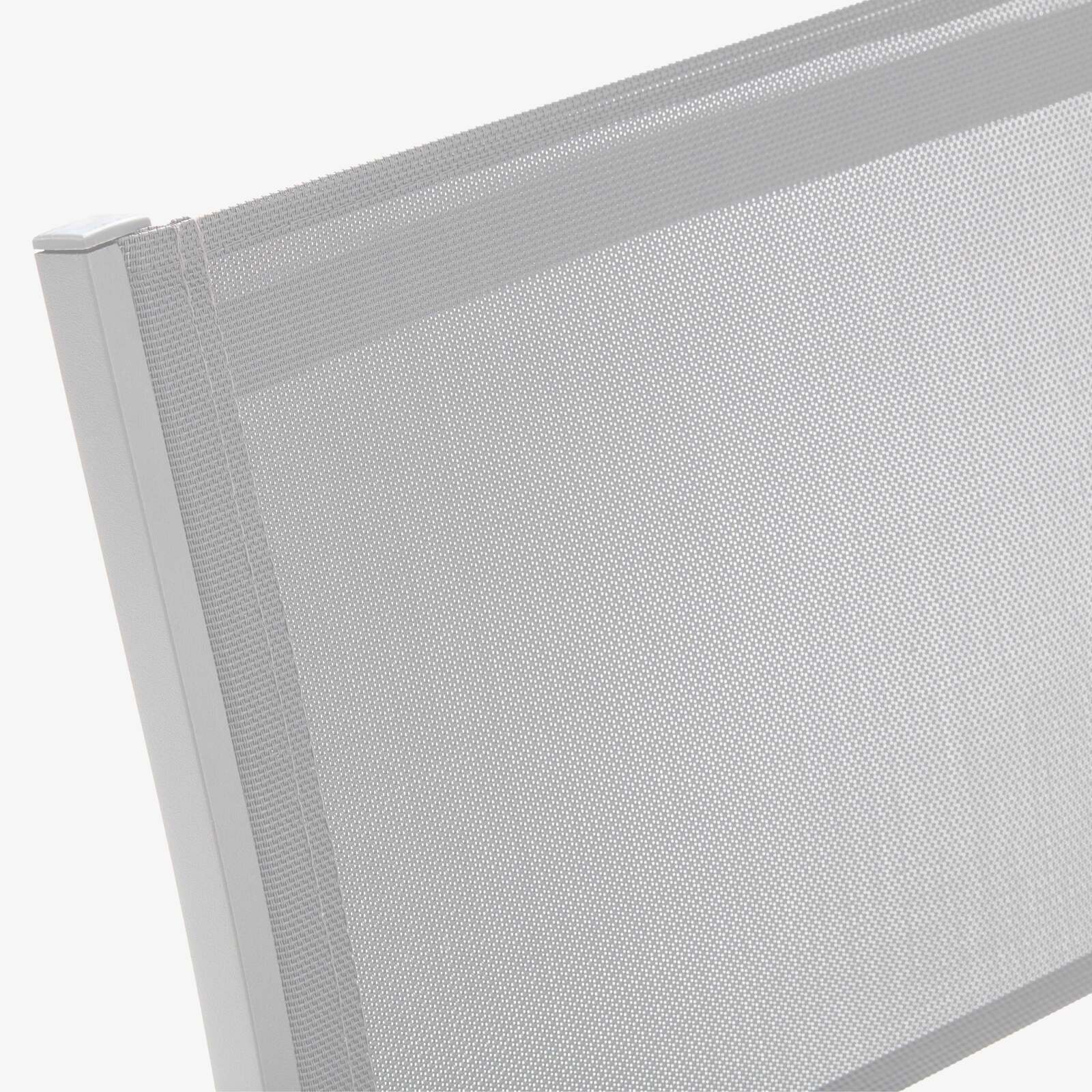 Set di 2 sedie da giardino in alluminio e Textilene