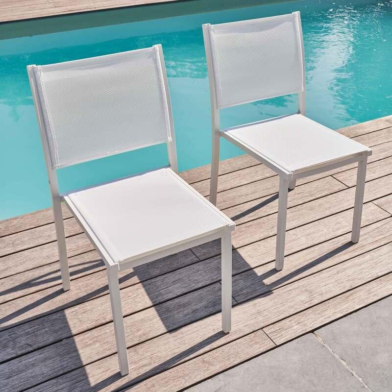 Sedie da giardino in alluminio e Textilene - Set di 2 - Lifestyle