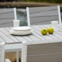 Tavolo da giardino rettangolare per 8 persone in alluminio e polipropilene (190 x 90 x 74 cm)