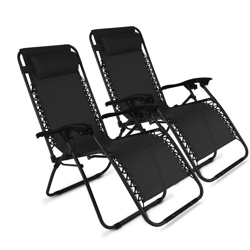 Set di 2 poltrone reclinabili, 2 posizioni