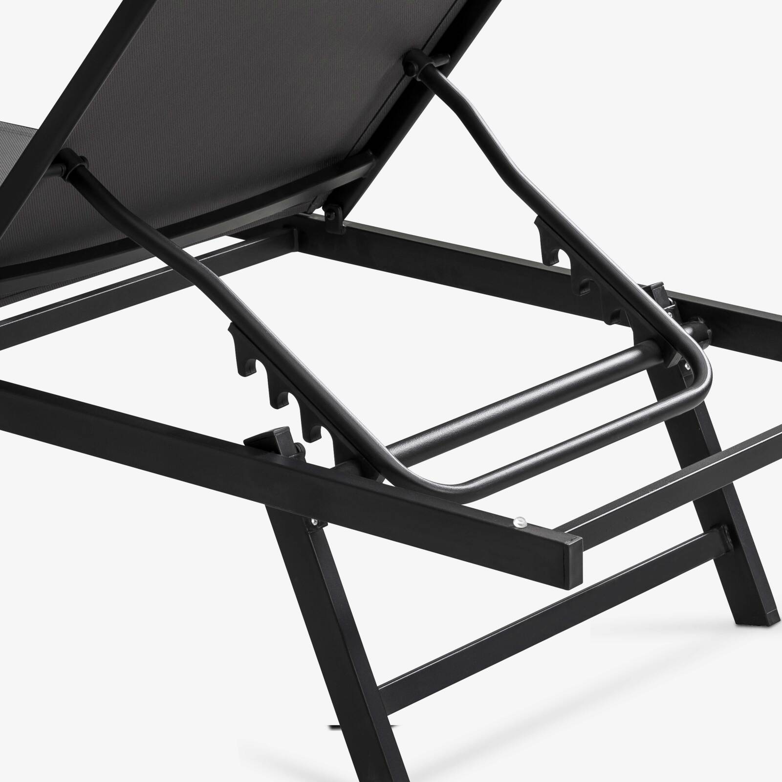 Set di 2 lettini prendisole reclinabili in 5 posizioni