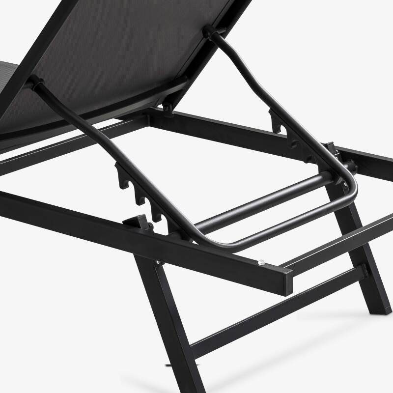 Set di 2 lettini prendisole reclinabili in 5 posizioni (4/7)