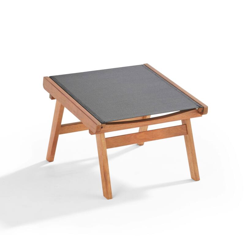 Sedia sdraio reclinabile in legno di eucalipto FSC® con poggiapiedi