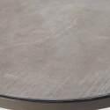 Tavolina da salotto rotondo effetto cemento Ø 45 cm