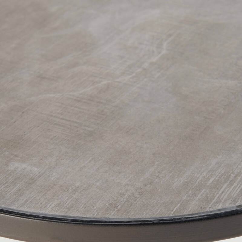 Tavolina da salotto rotondo effetto cemento Ø 45 cm