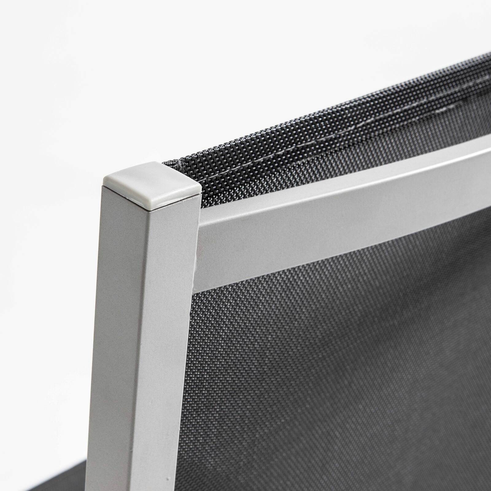 Set di 2 sedie da esterno in alluminio e Textilene Set di 2 sedie da esterno in alluminio e Textilene