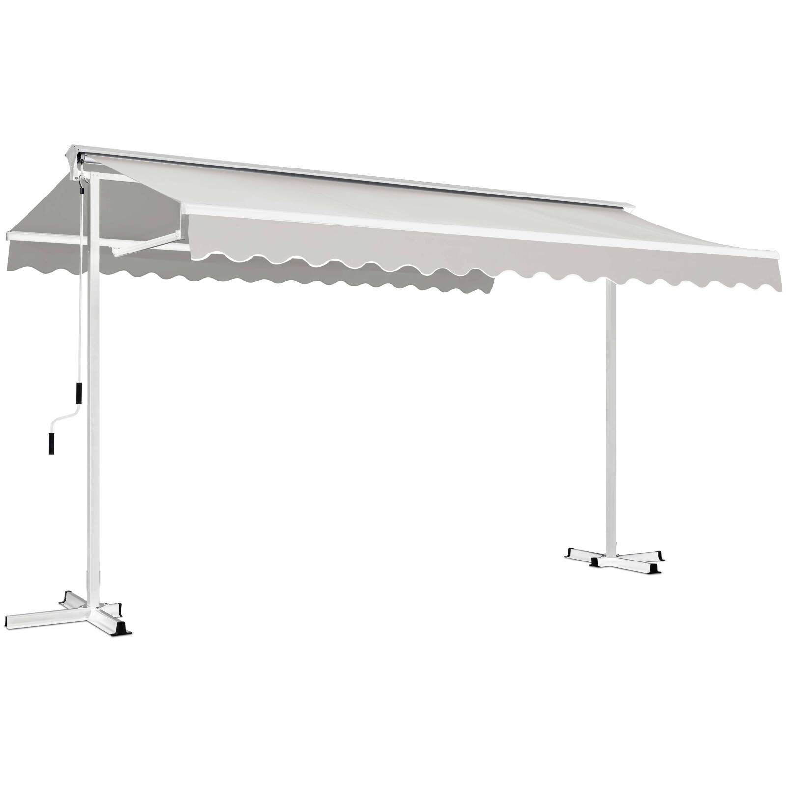 Tenda motorizzata a doppia pendenza (3 x 4 m) + 4 lastre zavorrate