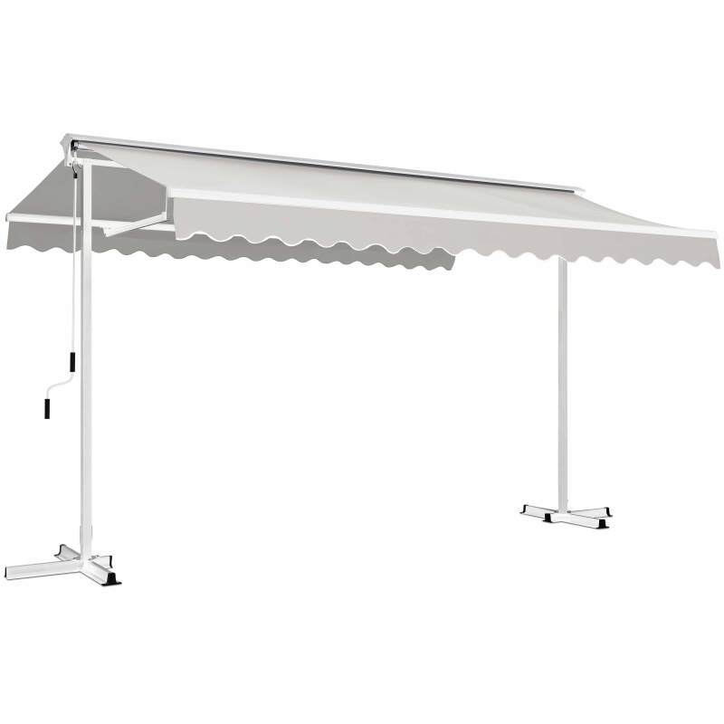 Tenda motorizzata a doppia pendenza (3 x 4 m) + 4 lastre zavorrate