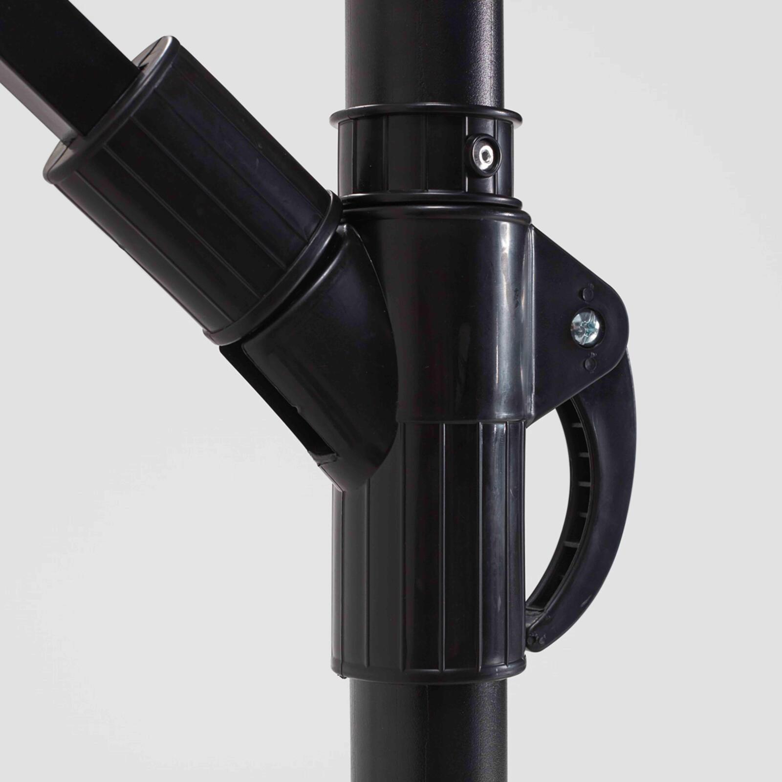 Ombrellone a braccio inclinabili (3 x 3 m) + 4 lastre zavorrate