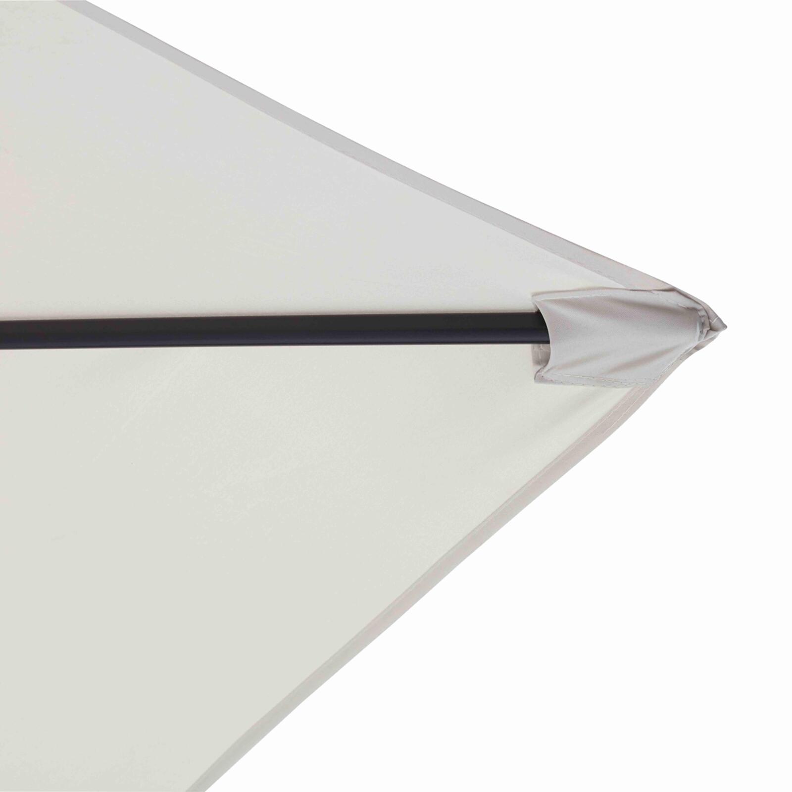 Ombrellone a braccio quadrato inclinabile (3 x 3 m) + 4 pannelli di zavorra riempibili