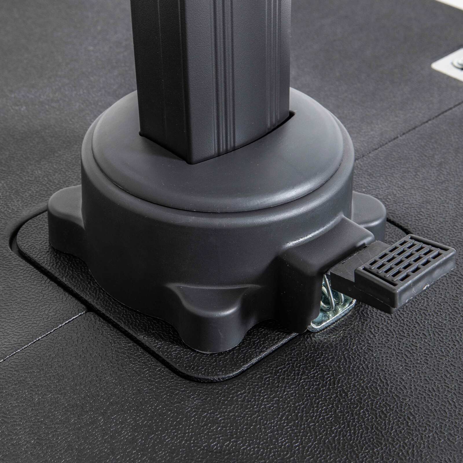 Ombrellone a braccio rettangolari girevoli a 360° (2 x 3 m) + 4 lastre zavorrate