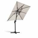 Ombrellone a braccio rettangolari girevoli a 360° (2 x 3 m) + 4 lastre zavorrate