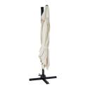 Ombrellone a braccio rettangolari girevole 360° (2 x 3 m) + tegola zavorrata da 100 L su ruote