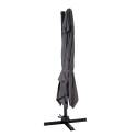 Ombrellone a braccio rettangolari girevole 360° (2 x 3 m) + tegola zavorrata da 100 L su ruote