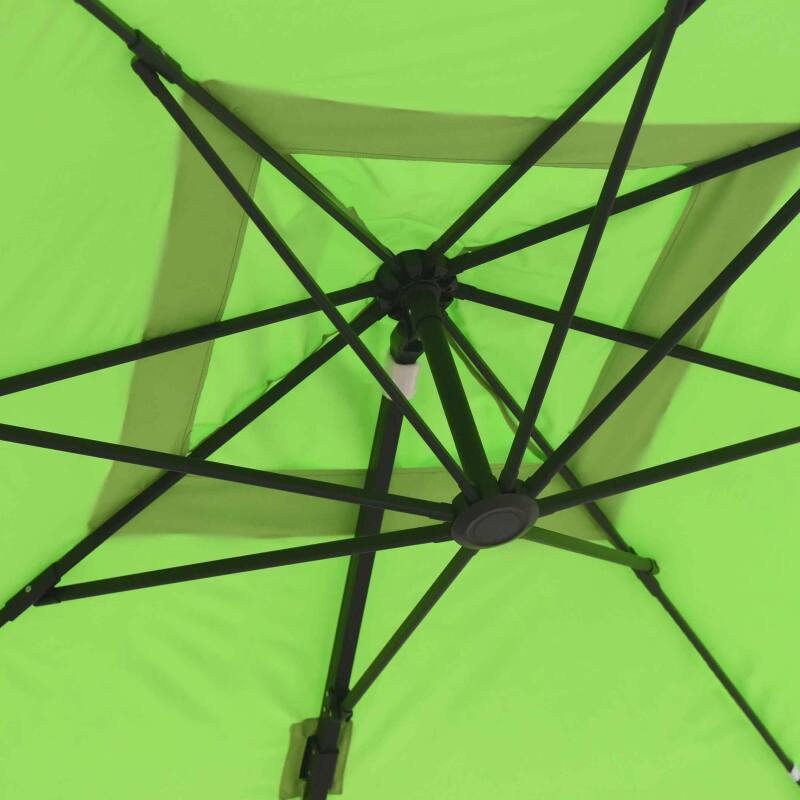 Ombrellone a braccio quadrato (3 x 3 m) con rotazione a 360° + 4 lastre zavorrate