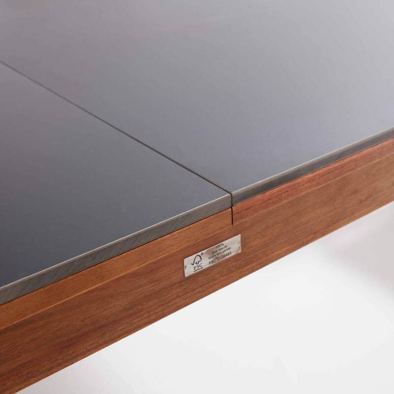 Tavolo rettangolare allungabile da giardino in legno di eucalipto FSC®